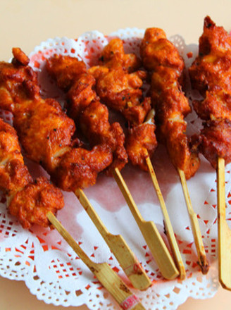 Fried Pork Skewers recipe