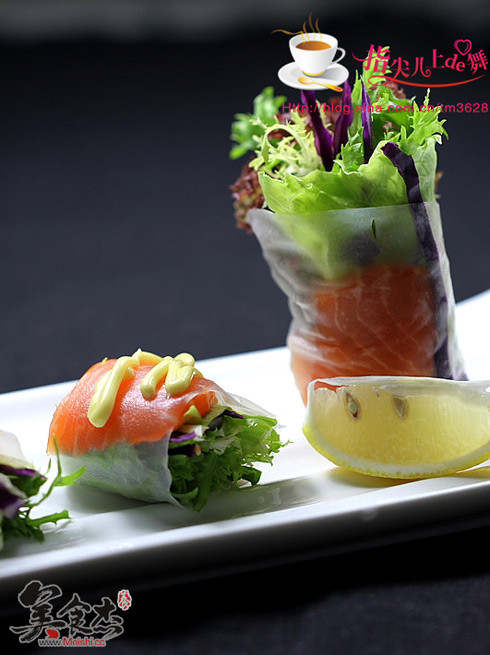 Salmon Vegetable Roll recipe