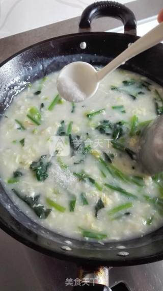Spinach and Egg Lump Soup recipe
