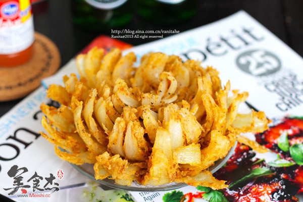 Fried Onion Flowers recipe