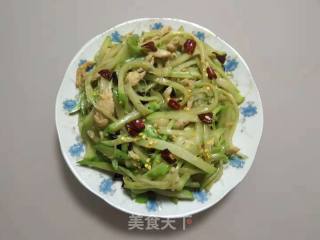 Stir-fried Shredded Pork with Chayote recipe