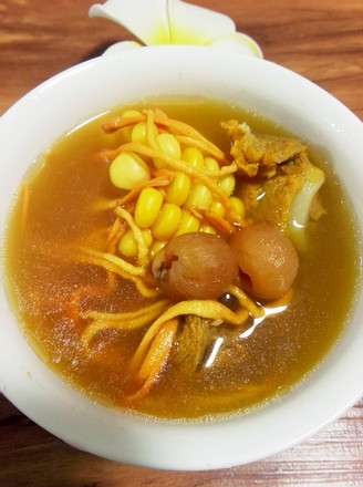Cordyceps Flower Corn Pork Ribs Soup recipe
