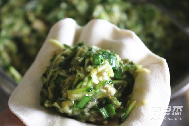 Zucchini Stuffed Dumplings recipe