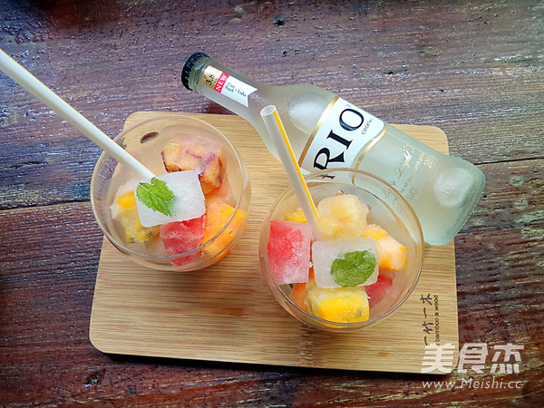 Assorted Fruit Ice Cocktail recipe