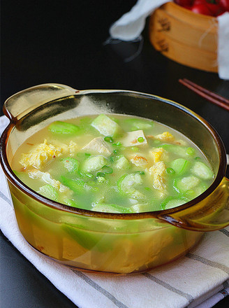 Loofah Tofu Soup