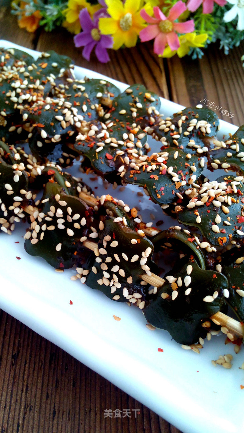 #aca烤明星大赛# Grilled Seaweed Skewers recipe