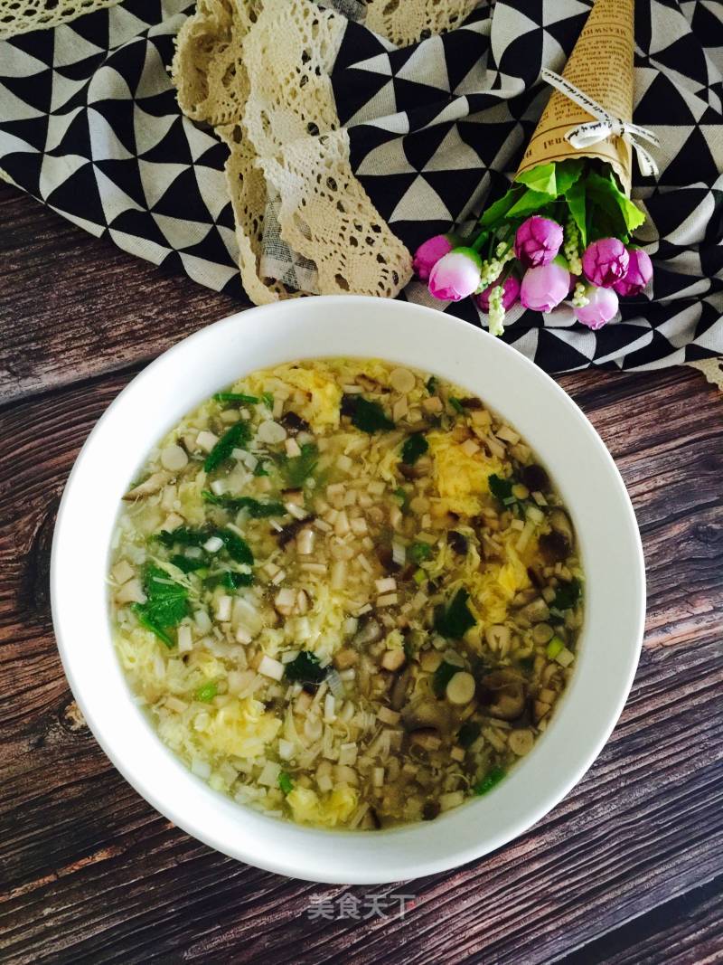 Mushroom Egg Soup recipe