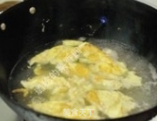 【pea Tip (dianer) Fried Egg Soup】 recipe