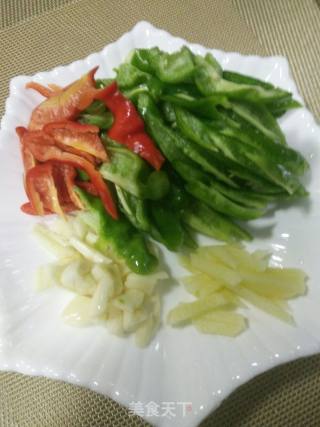Stir-fried Pork Blood with Chili recipe