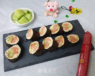 [japanese and Korean] Breaded Ham Sushi recipe