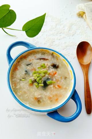 Carrots Preserved Egg and Lean Meat Porridge recipe