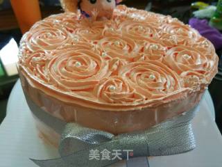 #aca Fourth Baking Contest and is Love to Eat Festival# Eight-inch Doll Birthday Cake recipe