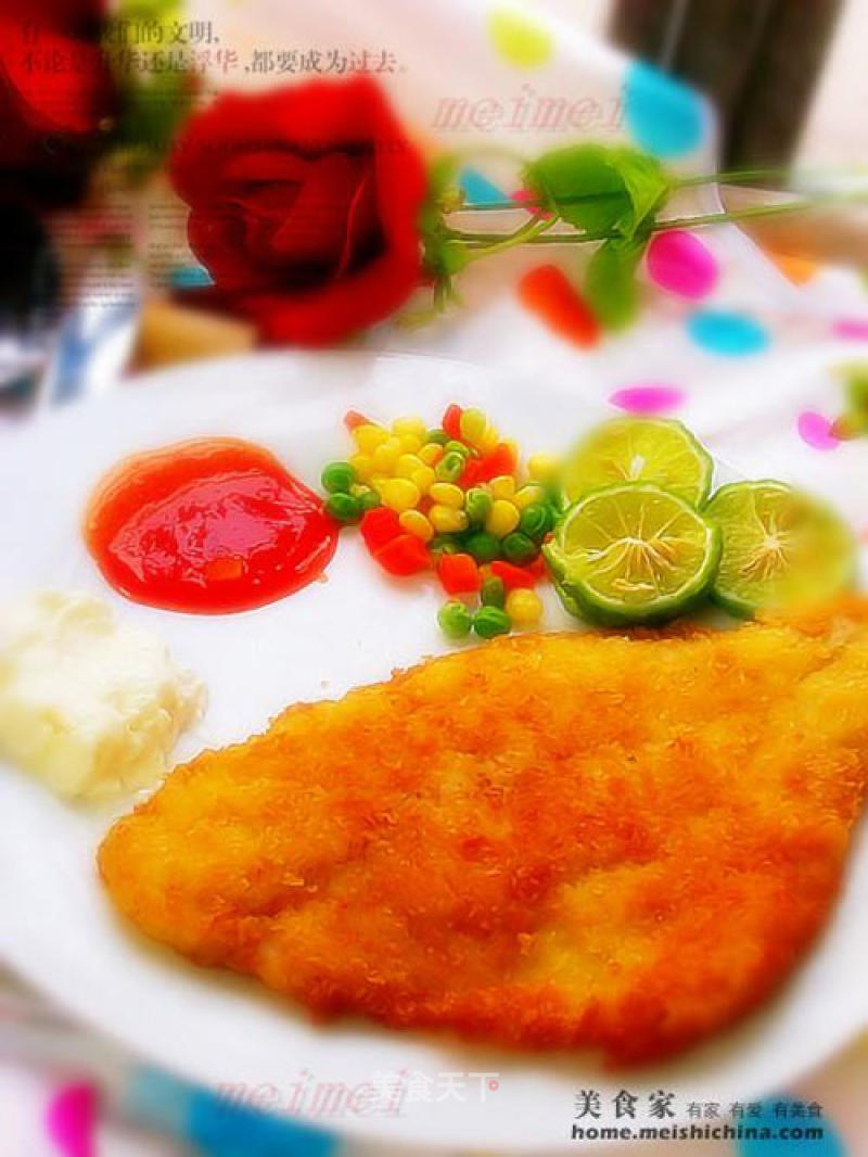 Easy Western Dinner ~~ Crispy Fried Fish Steak recipe