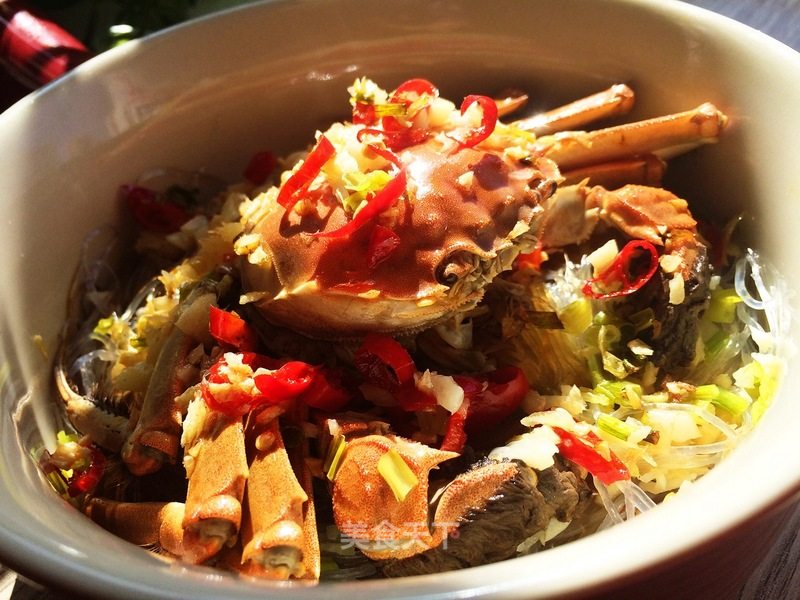 Steamed Crab with Vermicelli recipe