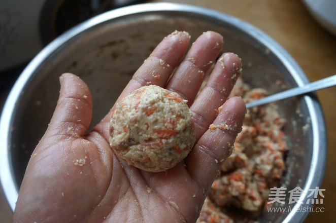 Air Fryer Version Oil-free Pork Tofu Meatballs recipe