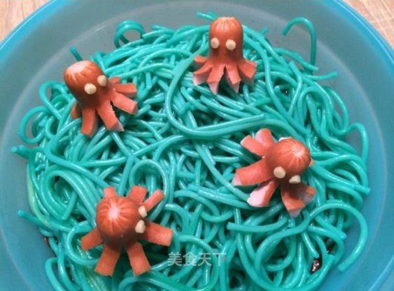 Creative Deep Sea Octopus Pasta