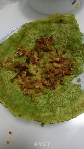 Green Sauce Pancake Crust recipe