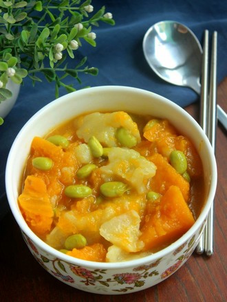 Pumpkin Edamame Soup recipe