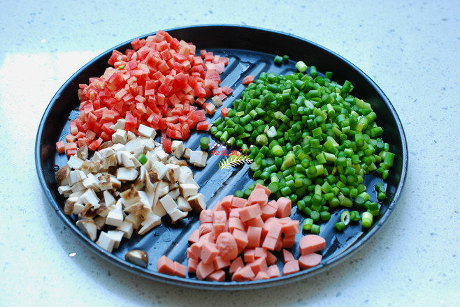 Fried Rice with Mustard, Mixed Vegetables and Egg recipe