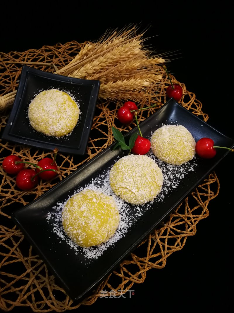 Shredded Coconut Pumpkin Glutinous Rice Cake recipe
