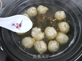 Water Chestnut Meatball Soup recipe