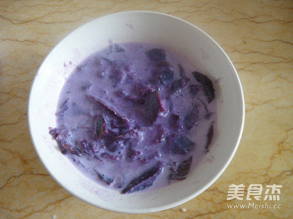 Purple Sweet Potato and Glutinous Rice Shaomai recipe