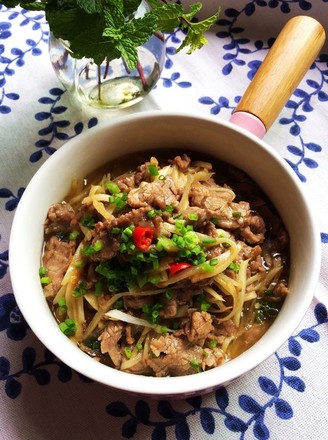 Stir-fried Beef with Tender Ginger recipe