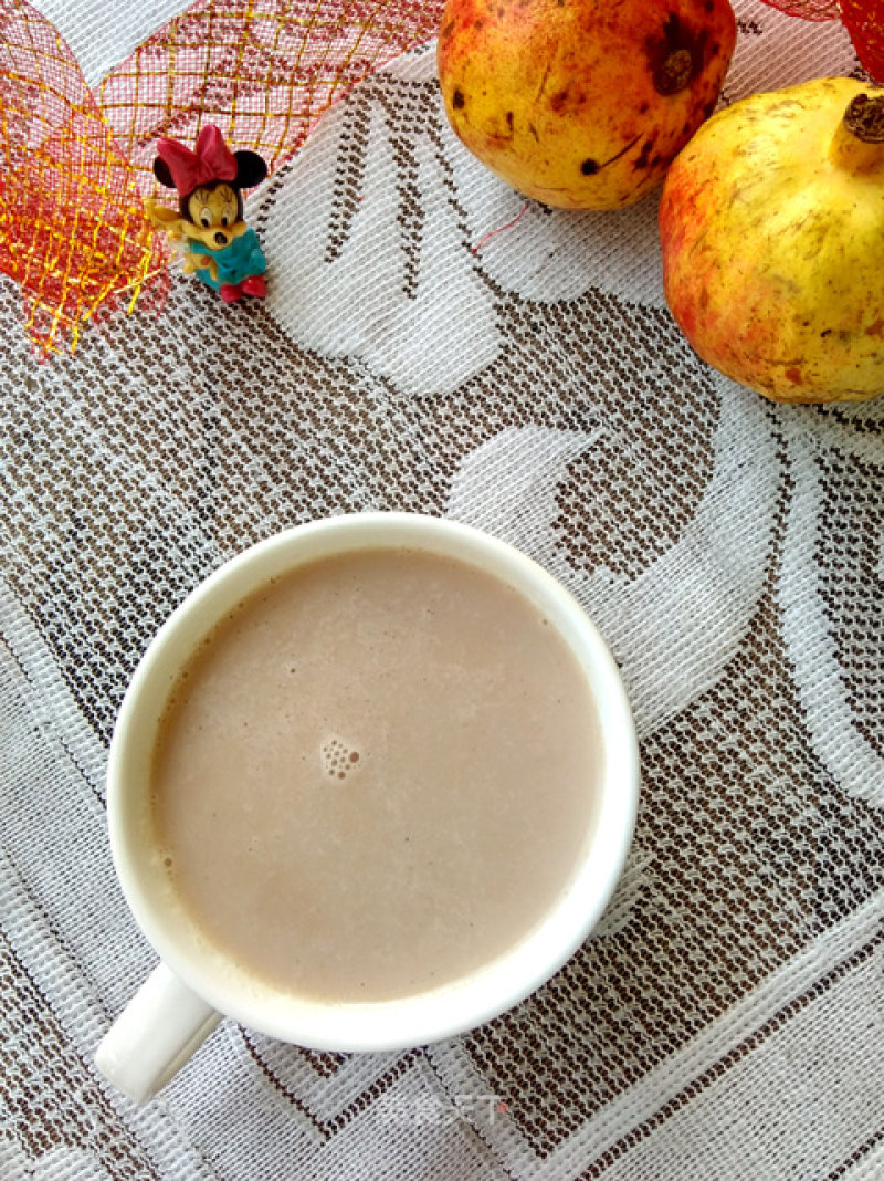 Pomegranate Cooked Soy Milk recipe