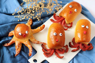 Fun and Delicious Breakfast Bag [octopus Brother Bread] recipe