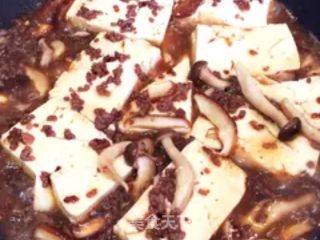 Tofu with Mushroom Minced Meat recipe