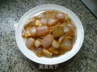 Fried Tofu with Onions recipe