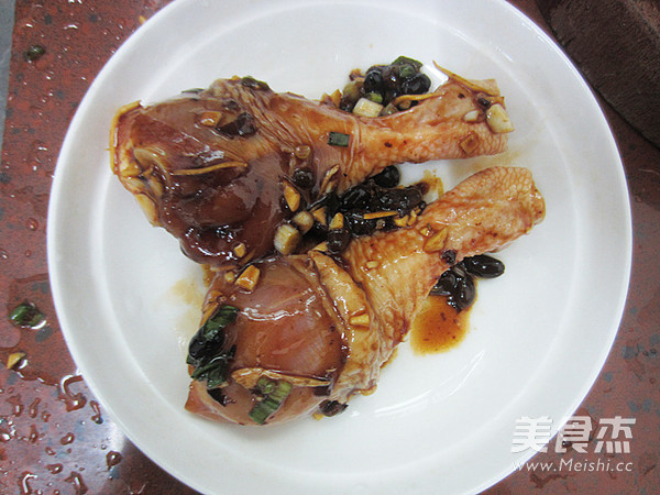 Steamed Chicken Drumsticks with Black Bean Sauce recipe