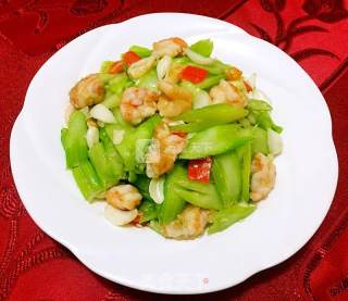 Celery and Lily Shrimp recipe