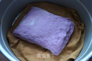 #trust之美#thousand-layer Purple Sweet Potato Hair Cake recipe