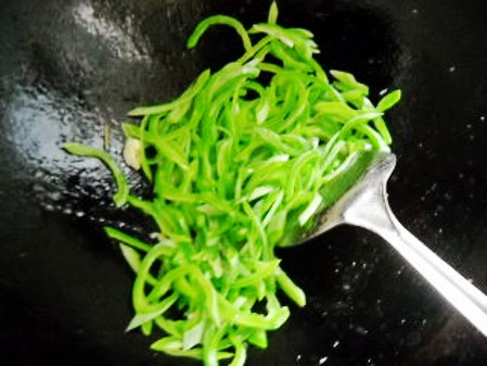 Scallion Snake Bean Shredded Pork recipe