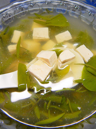 Brasenia Tofu Soup recipe