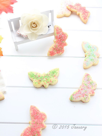Colorful Butterfly Biscuits