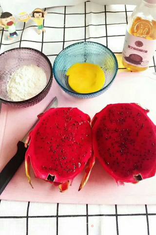 Dragon Fruit Egg Yolk Cake recipe