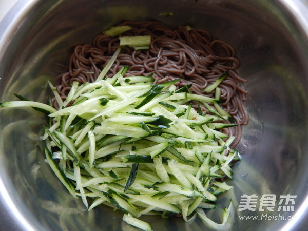 Soba Noodles with Cucumber and Egg Crust recipe