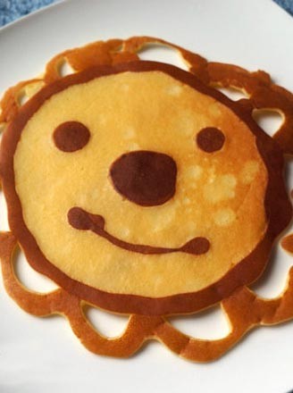 Cartoon Milk Pancakes