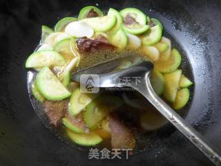 Beef and Zucchini Boiled Rice Cake recipe