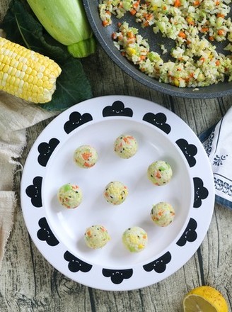 Mixed Vegetable Cod Rice Ball recipe