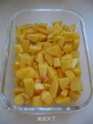 Two Ingredients Make Delicious Yellow Peach Jam without Additives recipe