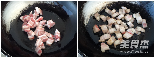 Stir-fried Pork Belly with Green Garlic recipe