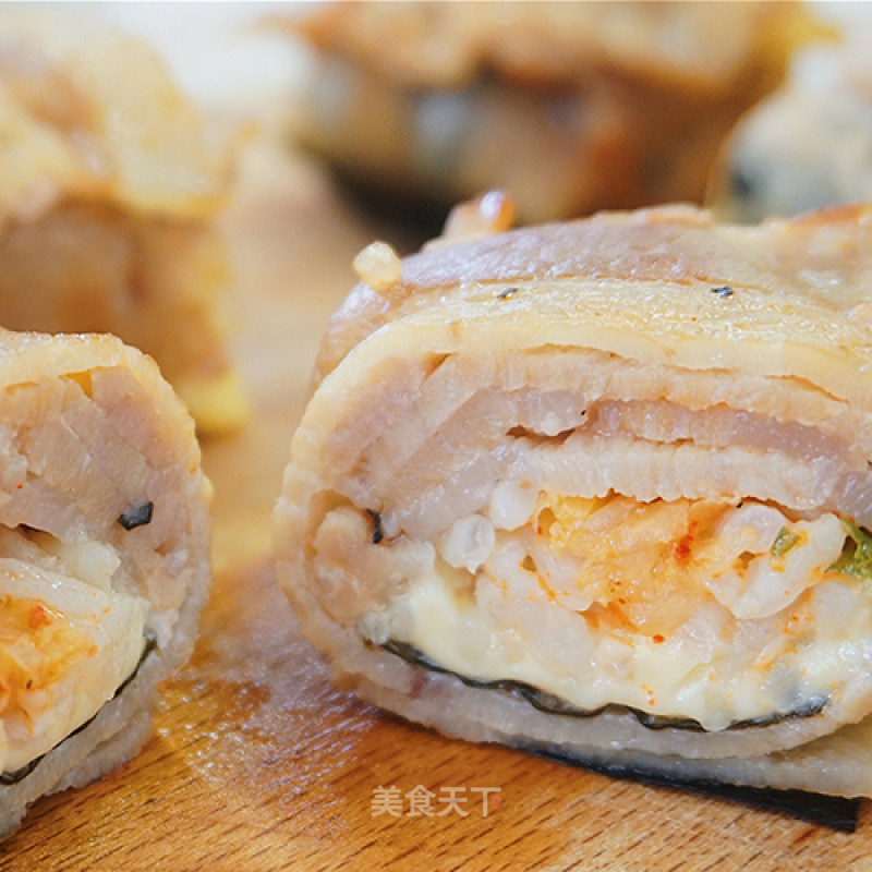 Korean Pork Wrapped Sushi recipe