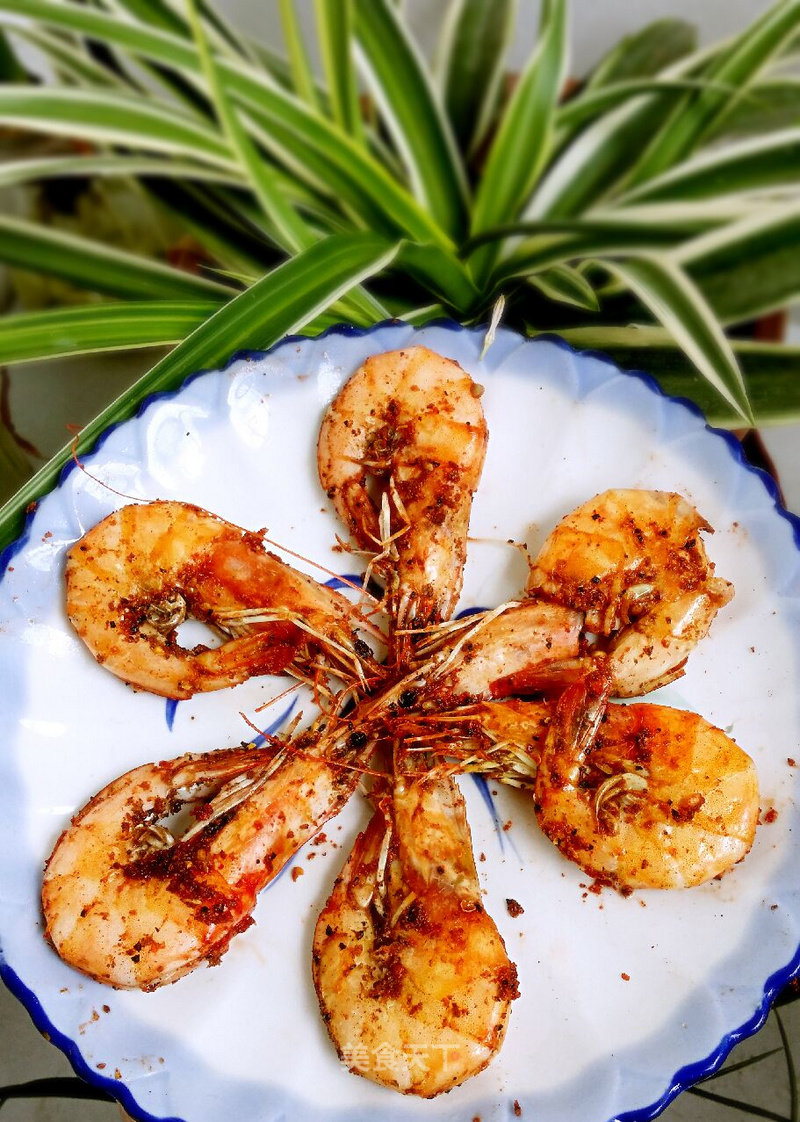 Salt and Pepper Prawns (no Oil Version) recipe