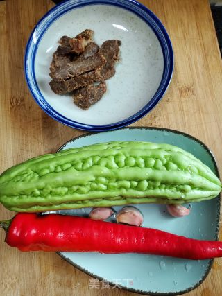 Char Siew and Stir-fried Bitter Gourd recipe