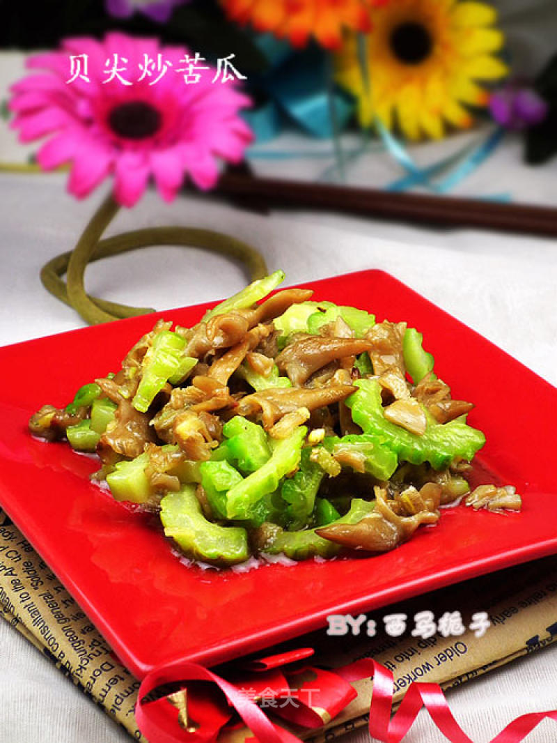 Stir-fried Bitter Gourd with Shellfish for Weight Loss and Body Shaping recipe