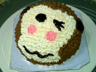#trust之美# Decorating Cake: Little Monkey recipe