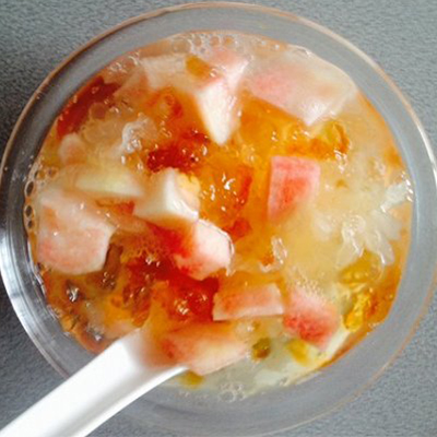 Peach Gum White Fungus Fruit Fishing recipe